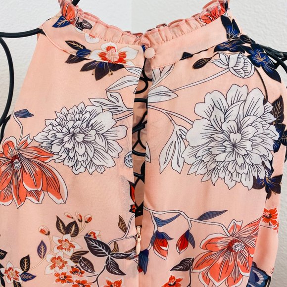 ABS COLLECTION Sleeveless Floral Dress NWT pink - Picture 6 of 14